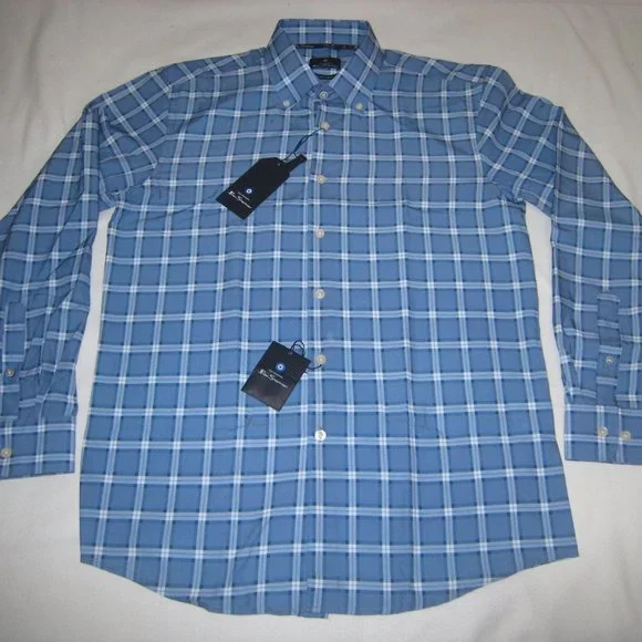 Ben Sherman | Shirts | Ben Sherman Mens Original Stretch Button Down Dress  Shirt Slim Fit Blue Plaid M | Poshmark